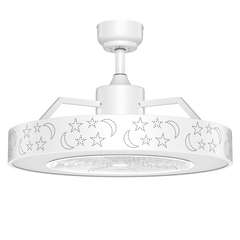 23 Inch Ceiling Fan with LED Light and Remote Control