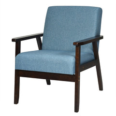 Mid-Century Retro Fabric Accent Armchair for Living Room