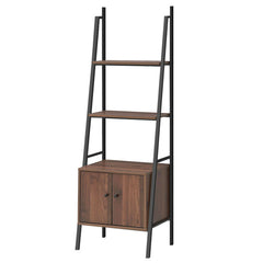 Ladder Shelf 3 Tier Bookcase Metal Frame Bookshelf