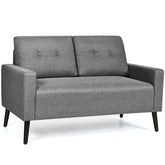 55 Inch Modern Upholstered Sofa Couch with Cloth Cushion