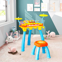 24-Key Piano Keyboard DJ Drum Combination with Microphone and MP3