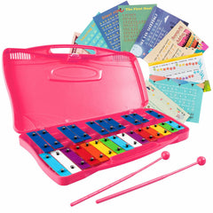 25 Notes Glockenspiel Chromatic Metal Xylophone