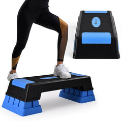 Aerobic Exercise Stepper Trainer with Adjustable Height 5"-7"-9"