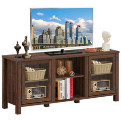 TV Stand Entertainment Center for TVs up to 65 Inch with Storage Cabinets