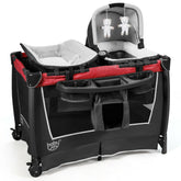 4-in-1 Convertible Portable Baby Play yard with Toys and Music Player