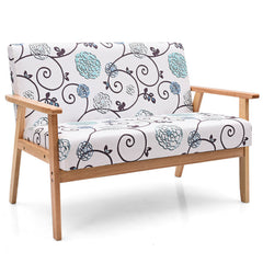 Modern Fabric Loveseat Sofa Couch Upholstered 2-Seat Armchair