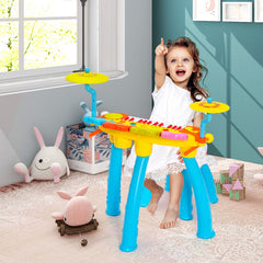 24-Key Piano Keyboard DJ Drum Combination with Microphone and MP3