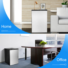 3 Cubic Feet Compact Upright Freezer with Stainless Steel Door