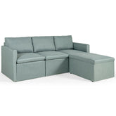 Convertible L-Shaped Sectional Sofa Couch with Reversible Chaise