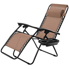 Outdoor Folding Zero Gravity Reclining Lounge Chair