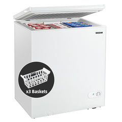 5 Cu.ft Chest Freezer with 3 Removable Storage Baskets