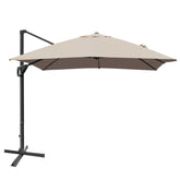 10 x 13 Feet Rectangular Cantilever Umbrella with 360° Rotation Function