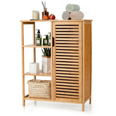Bamboo Bathroom Storage Cabinet with Single Door