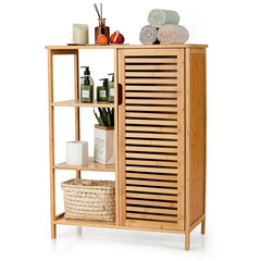Bamboo Bathroom Storage Cabinet with Single Door