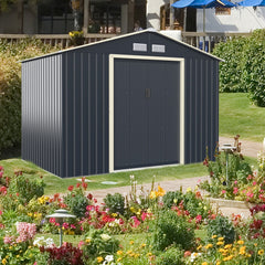9 x 6 Feet Metal Storage Shed for Garden and Tools