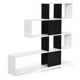 5-Tier Bookcasef Corner Ladder Bookshelf with Storage Rack