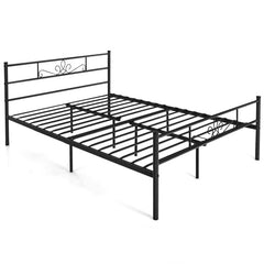 Twin/Full/Queen Size Metal Bed Frame with Headboard and Footboard