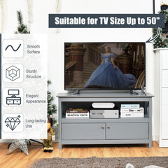 TV Stand Entertainment Center with Charging Station for TVs up to 50 Inch