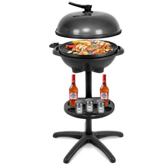 1350 W Outdoor Electric BBQ Grill with Removable Stand Easy to Install