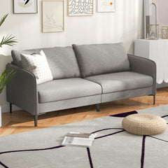 Modern 76 Inch Loveseat Sofa Couch for Apartment Dorm with Metal Legs