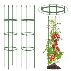 2-Pack Garden Trellis Tomato Cage with Adjustable Height