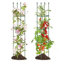 2-Pack Garden Trellis Tomato Cage with Adjustable Height