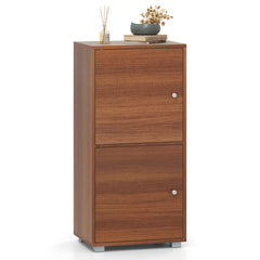 2-Tier Modern Style Nightstand with Drawer and Open Shelf