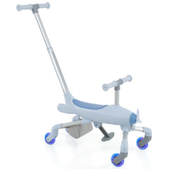 2-in-1 Kids Ride-on Push Car with LED Lighted Wheels