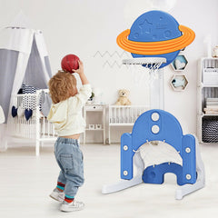 3 in 1 Height Adjustable Kids Basketball Hoop Set with Balls