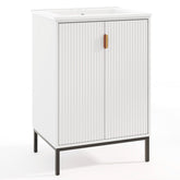 24 Inch Bathroom Vanity with Sink Combo and Adjustable Shelf