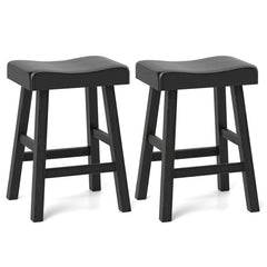 24 Inches Counter Height Stools Set of 2 with Footrest for Restaurant Cafe Pub
