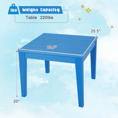 25.5 Inch Square Kids Activity Play Table