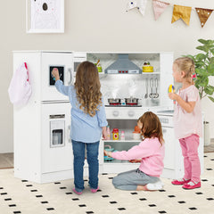 Kids Corner Pretend Kitchen Playset with Separated Washing Basin