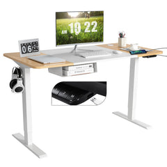 55 x 28 Inch Electric Standing Desk with USB Port