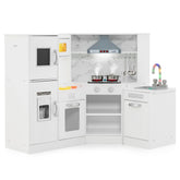Kids Corner Pretend Kitchen Playset with Separated Washing Basin