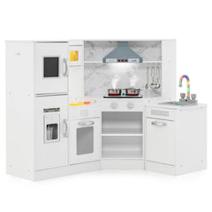 Kids Corner Pretend Kitchen Playset with Separated Washing Basin
