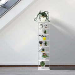 7-Tiers Vertical Wooden Space Saving Shoe Rack for Front Door
