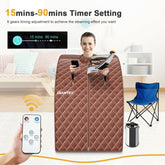 Portable Personal Steam Sauna Spa with 3L Blast-proof Steamer Chair
