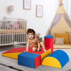 5-Piece Kids Crawl and Climb Foam Play Set for Preschoolers