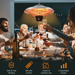 1500W Electric Hanging Ceiling Mounted Infrared Heater with Remote Control