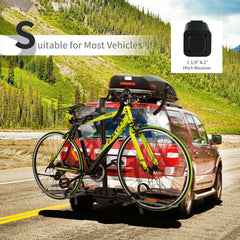 2-Bike Hitch Mount Bike Rack for 1-1/4 Inch or 2 Inch Receiver