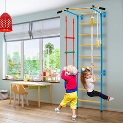 5 In 1 Kids Indoor Gym Playground Swedish Wall Ladder