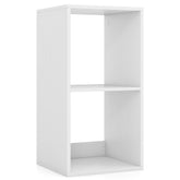 2 Cube Bookshelf with Back Guardrail for Living Room Bedroom