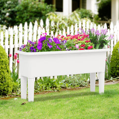 2 PCS Raised Garden Beds Self-Watering Planter Box with Detachable Legs and Drainage Hole