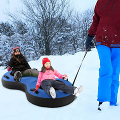 80 Inch 2-Person Inflatable Snow Sled for Kids and Adults