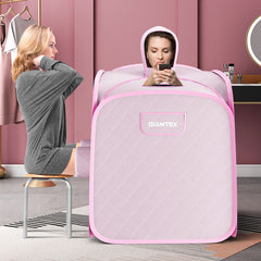 800W 2 Person Portable Steam Sauna SPA Tent with 3L Steamer
