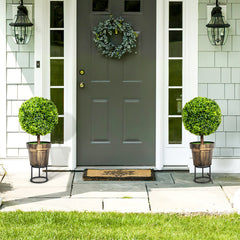 Artificial Ball Tree set of 2 with Natural Look and Water Resistance