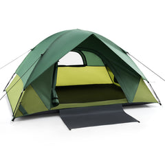 2-person Camping Tent w/ Removable Rain Fly and Double-layer Door