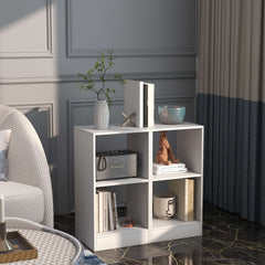 Set of 2 2-Tier Bookcase with Anti-toppling Device