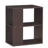 3-Tier End Table with Open Storage and Foot Pads